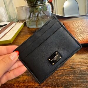 Dolce & Gabbana Classic Black Card Case/Wallet